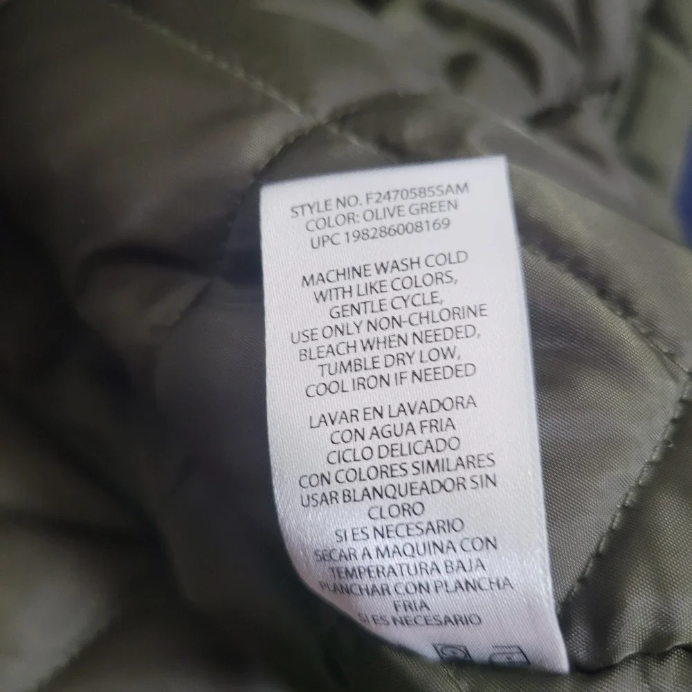 Weatherproof Heritage Brand Large Canvas Workwear Vest Mens Olive Green Sherpa‎